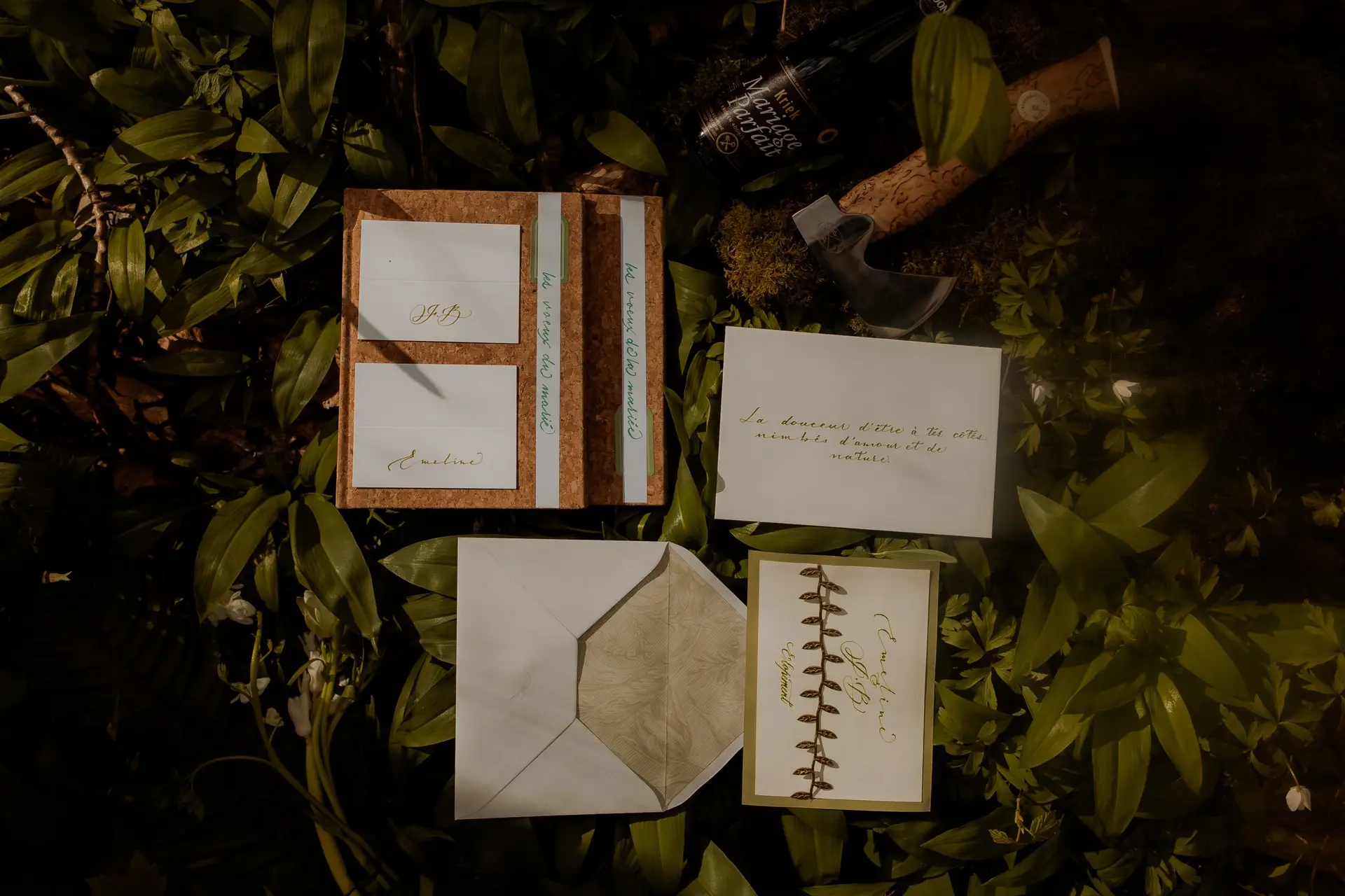 Papeterie pour elopement d'Emeline et JB.Photo Céline Koppwww.celeyephotographies.com